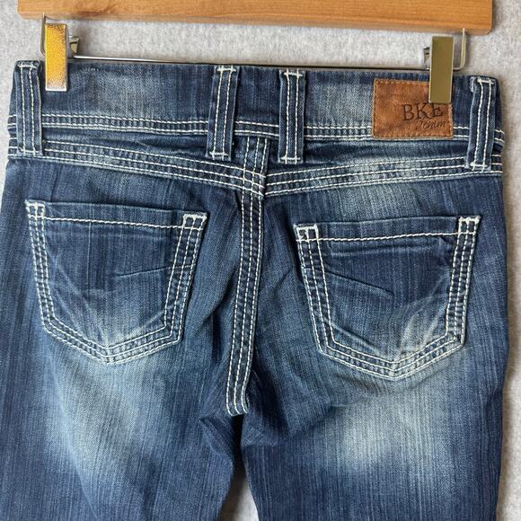 BKE Stella Bootcut Dark Wash Jeans Women’s 26 Thick Stitch Western Y2K Retro - Picture 7 of 13